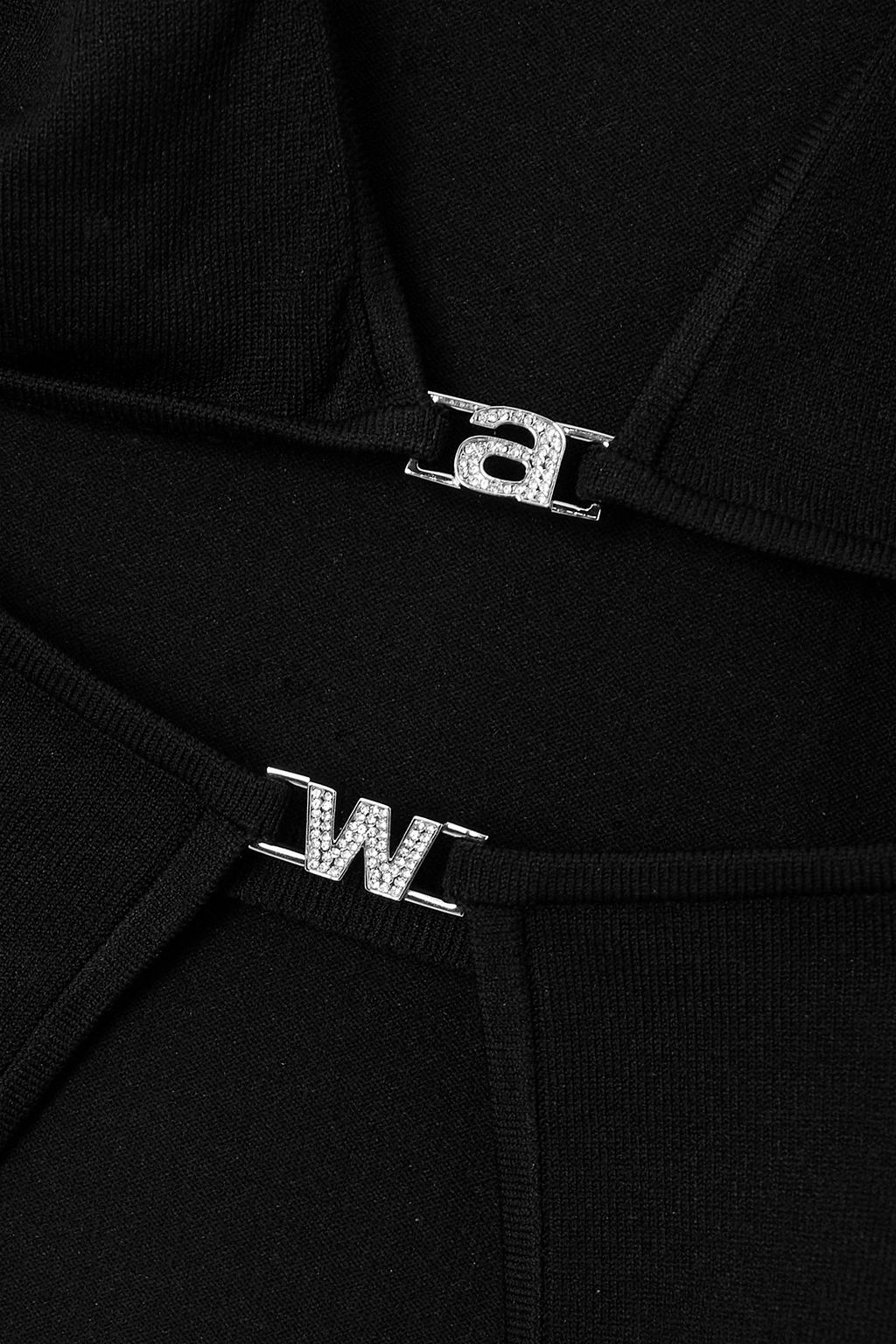 ALEXANDERWANG.T بلوزة مزركشة من نسيج محبوك مطّاطي بطبقات متعددة