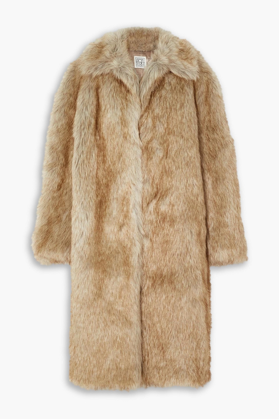 Totême Faux Fur Coat In Beige