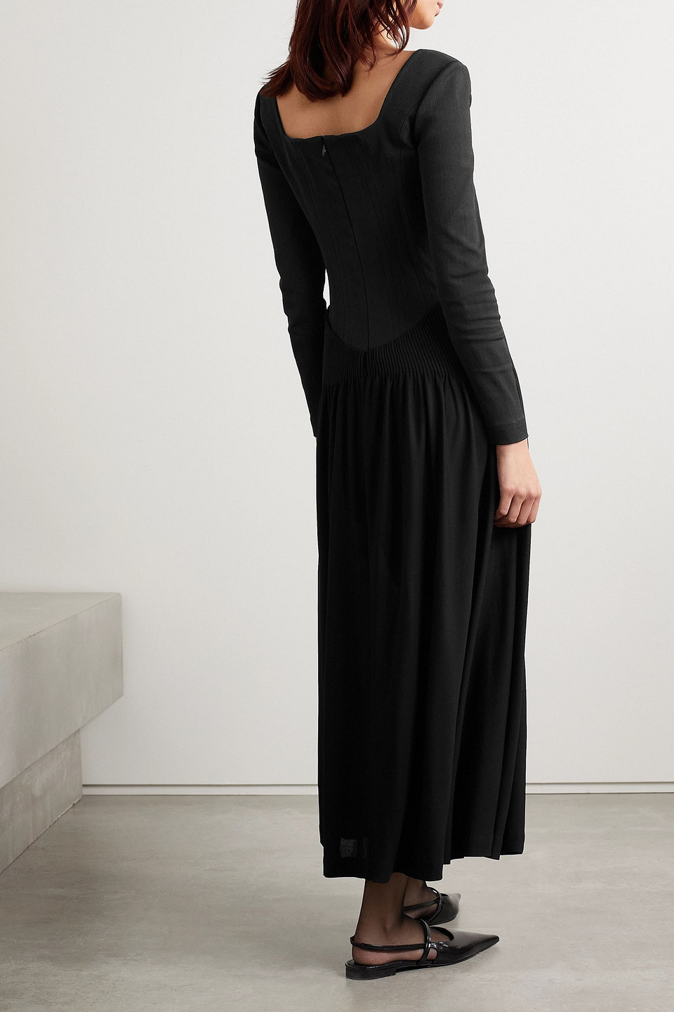  Tory Burch - Maxikleid Aus Crêpe - Schwarz - Us 4 