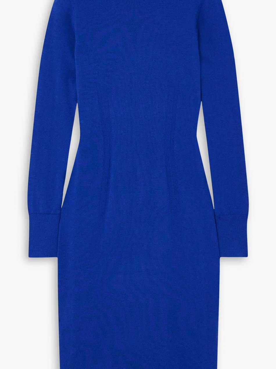 cashmere-blend turtleneck midi dress