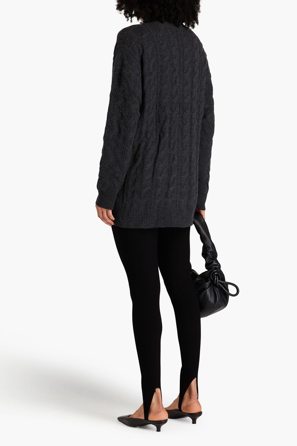 LE KASHA Cable-knit cashmere cardigan
