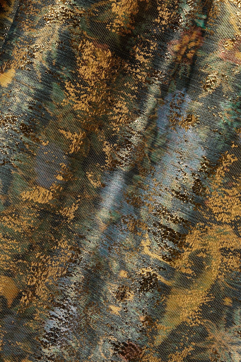 ULLA JOHNSON Hesmina metallic jacquard midi dress