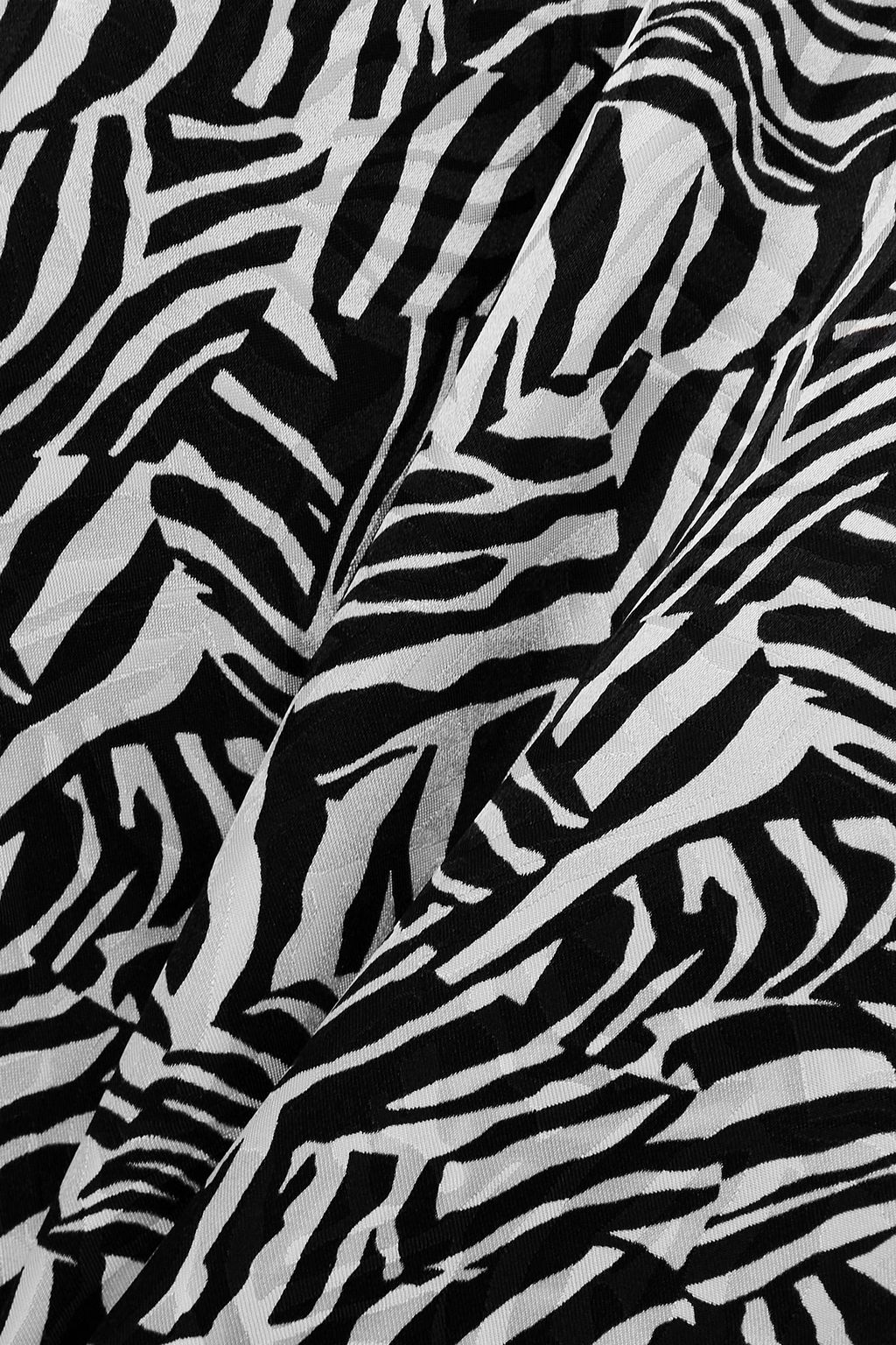 MICHAEL MICHAEL KORS Zebra-print silk-blend georgette playsuit