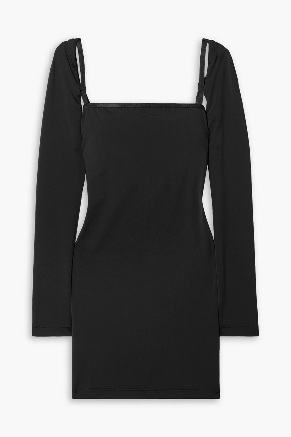 Alexander Wang T Stretch-jersey Mini Dress In Black
