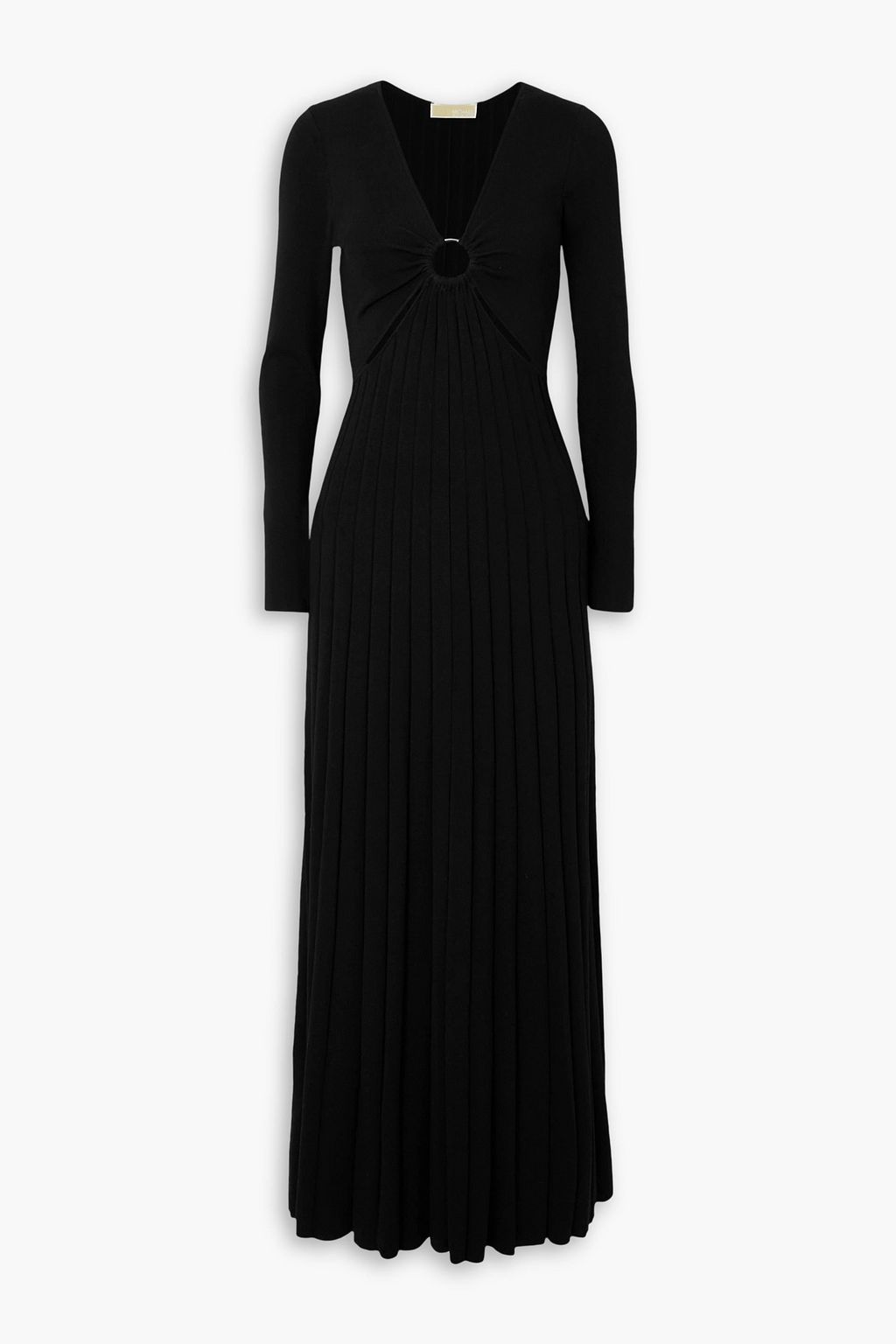 MICHAEL MICHAEL KORS Embellished cutout ribbed knit maxi dress THE OUTNET