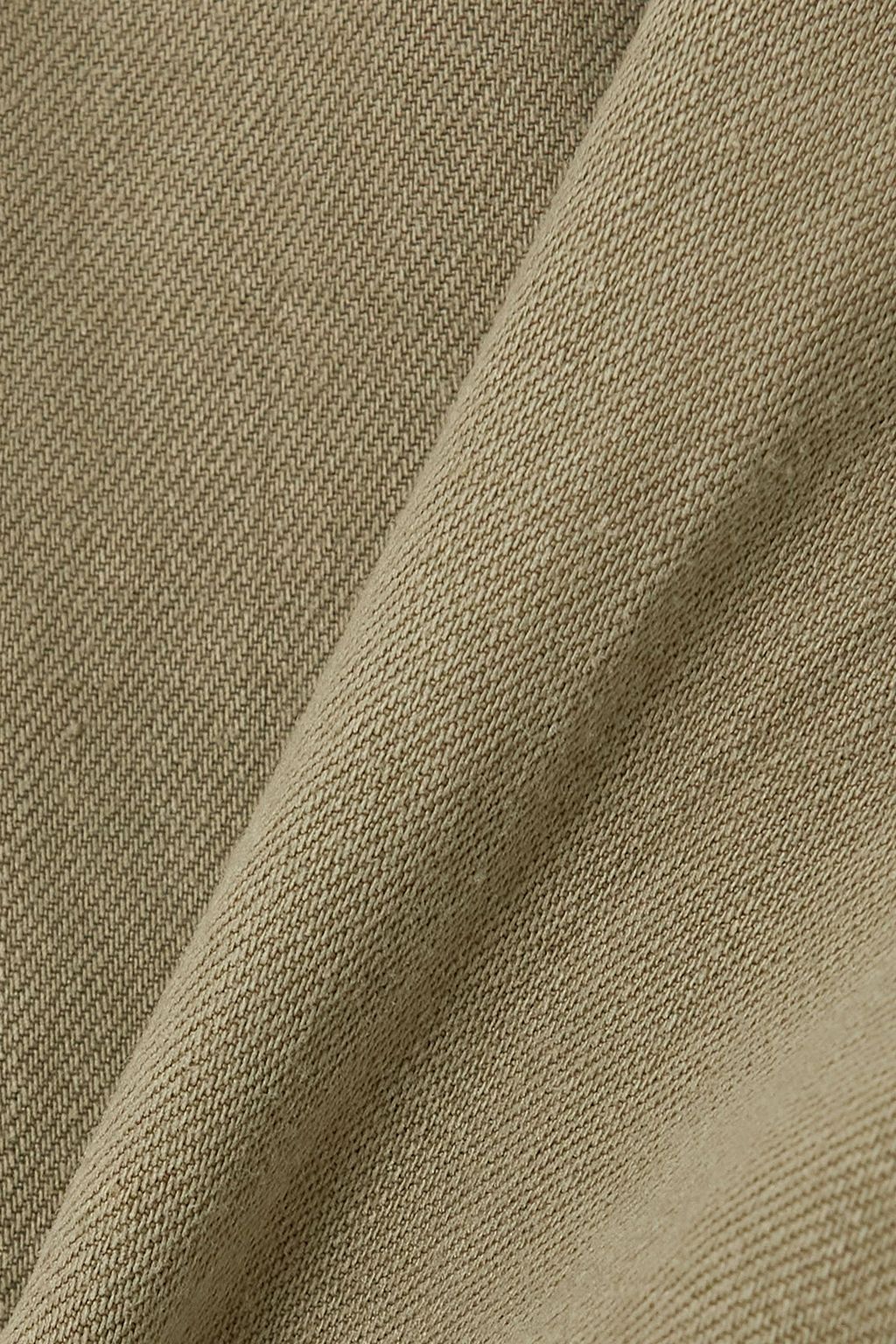 MOTHER The Chute belted Lyocell and linen-blend shorts
