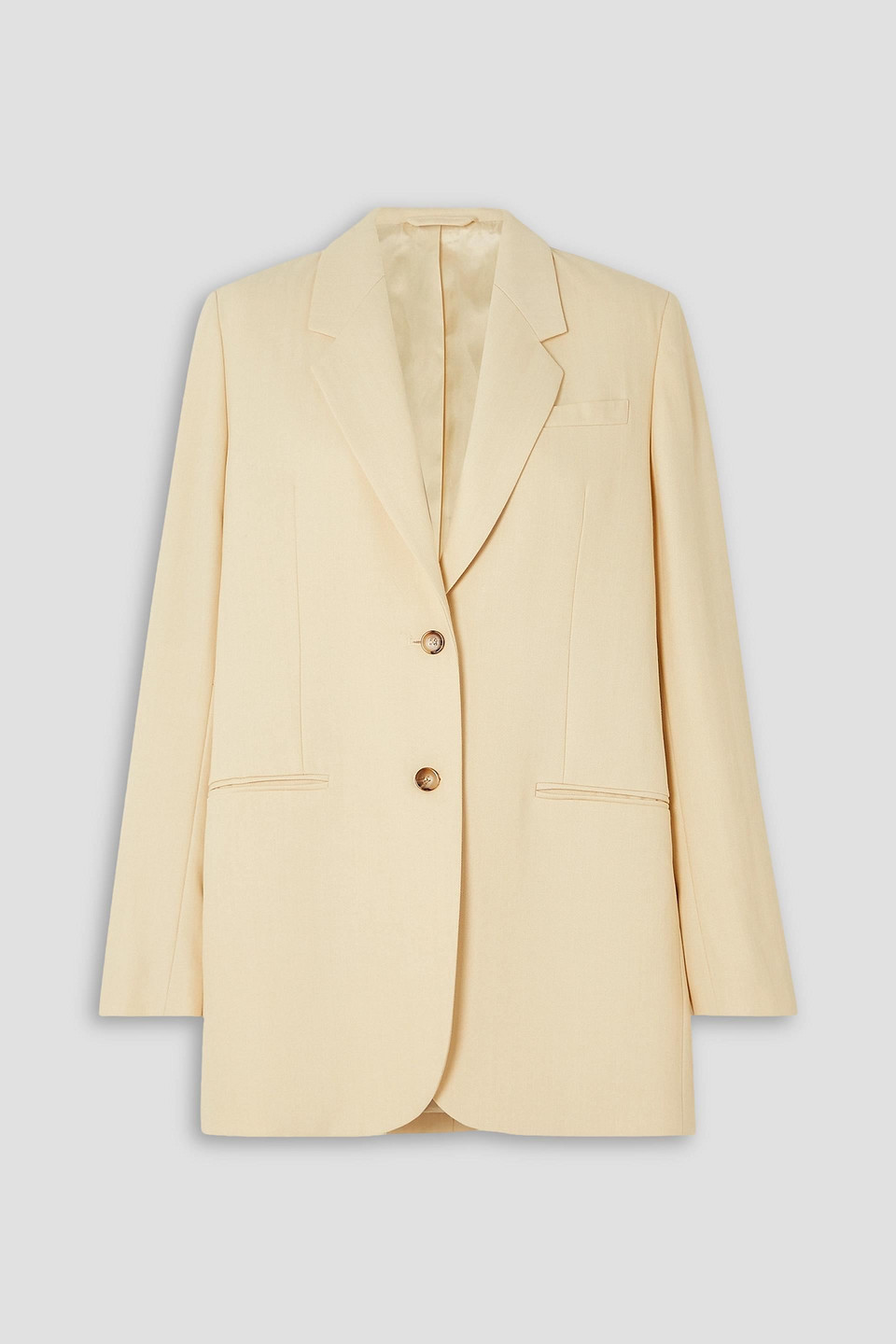 Totême Herringbone Woven Blazer In Cream