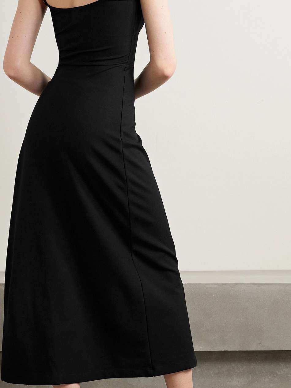 rio stretch-ponte midi dress