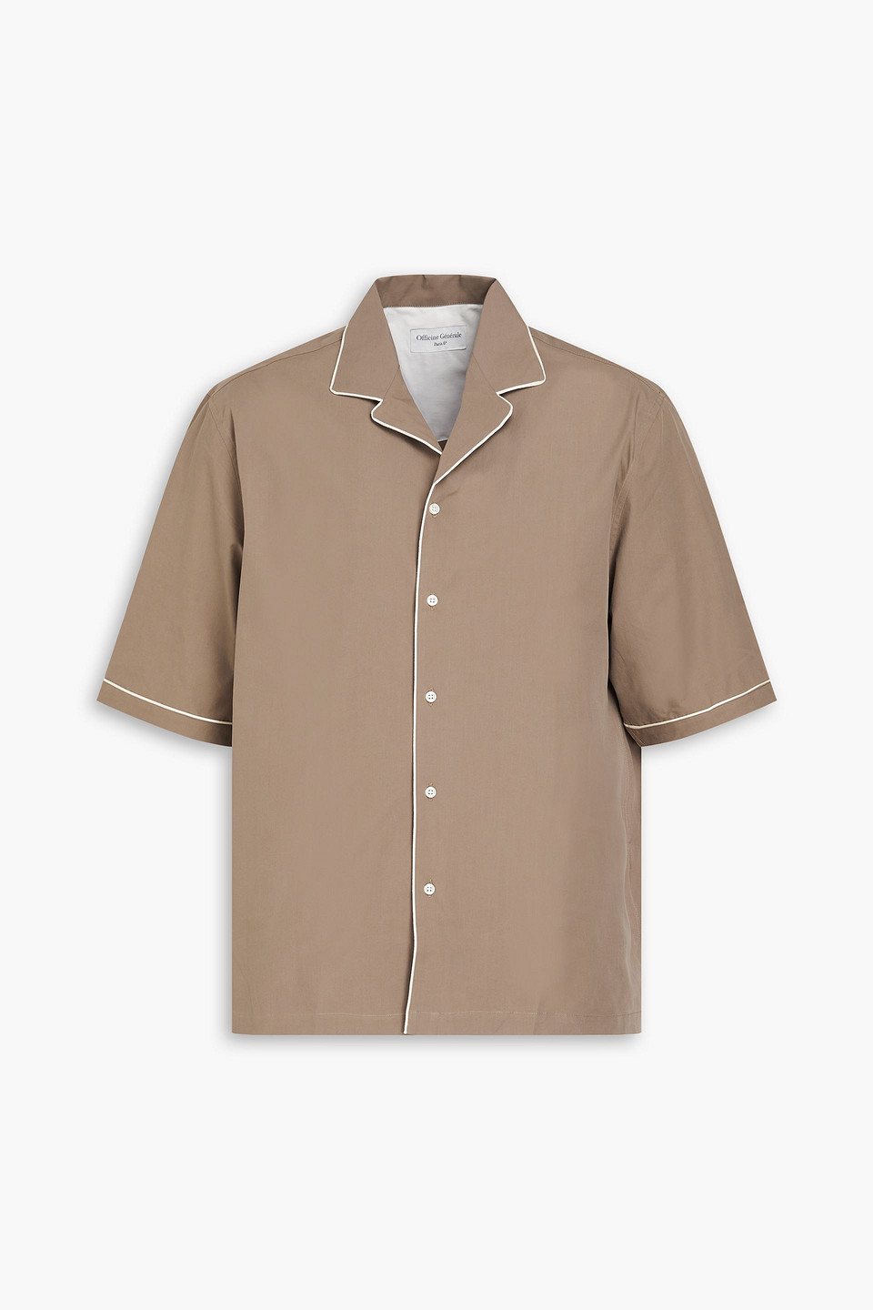 Officine Generale Sonnenbrille Mit D-rahmen Aus Azetat In Taupe