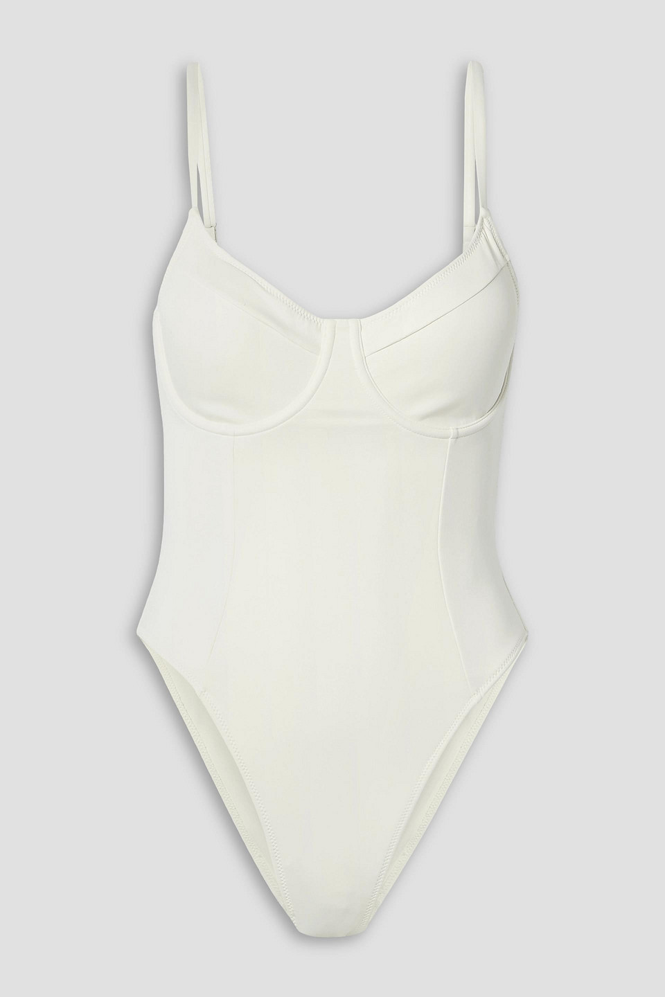 GOOD AMERICAN GOOD COMPRESSION CUTOUT UNDERWIRED SWIMSUIT