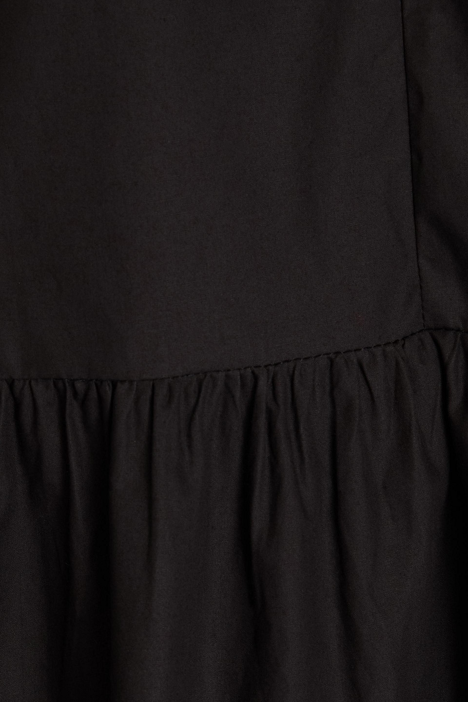 GANNI COTTON-POPLIN PEPLUM TOP