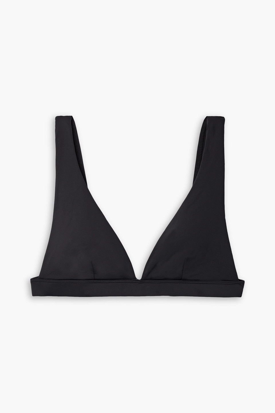 Good American Sexy Boost Triangle Bikini Top In Schwarz