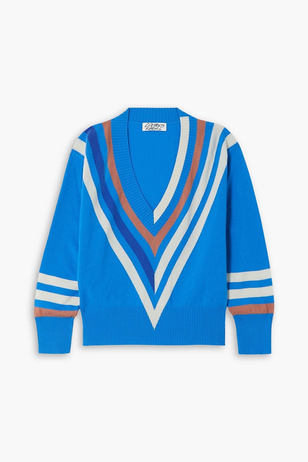 Regatta striped cashmere sweater azure XS