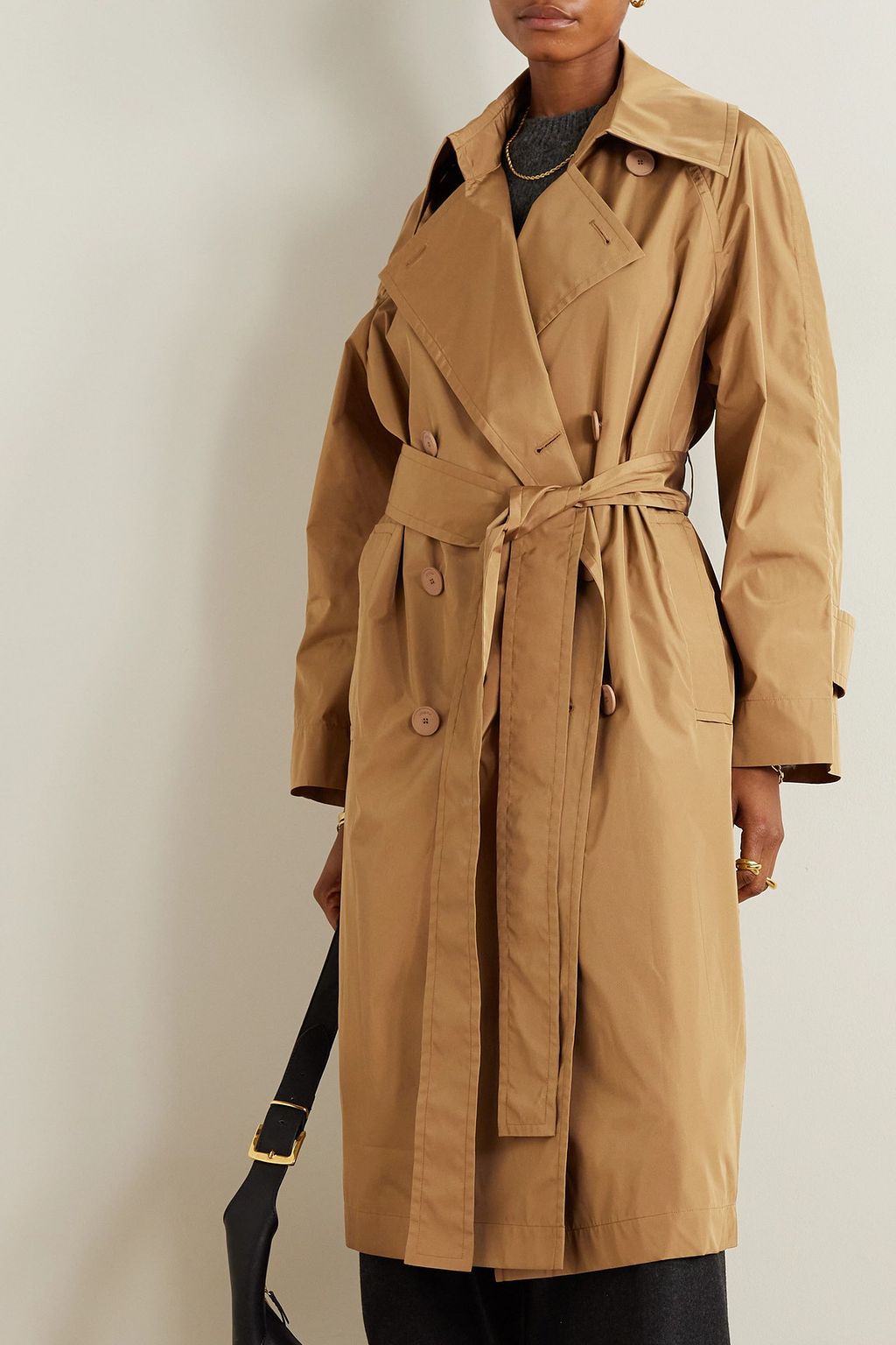 JOSEPH معطف ترنش Rainwear Chatsworth من قماش عازل بصفين من الأزرار وحزام