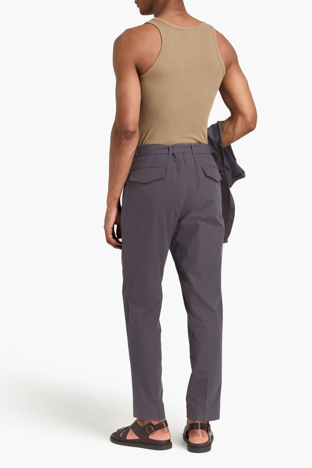 OFFICINE GÉNÉRALE بنطلون من القطن بحزام