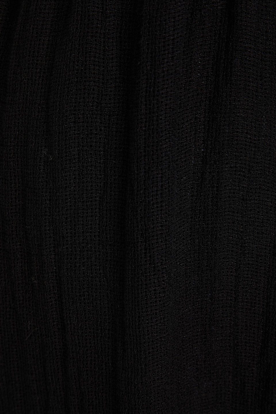 Le Kasha Dessouk Cutout Linen-gauze Maxi Dress In Black