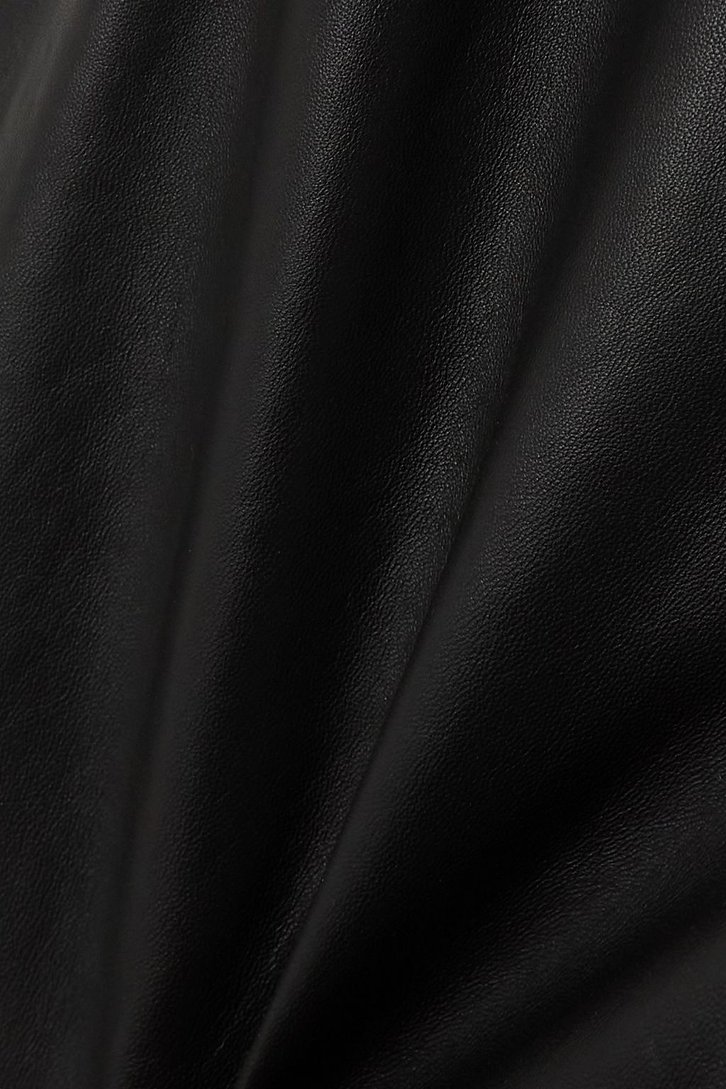 JOSEPH Taja belted cropped leather wide-leg pants
