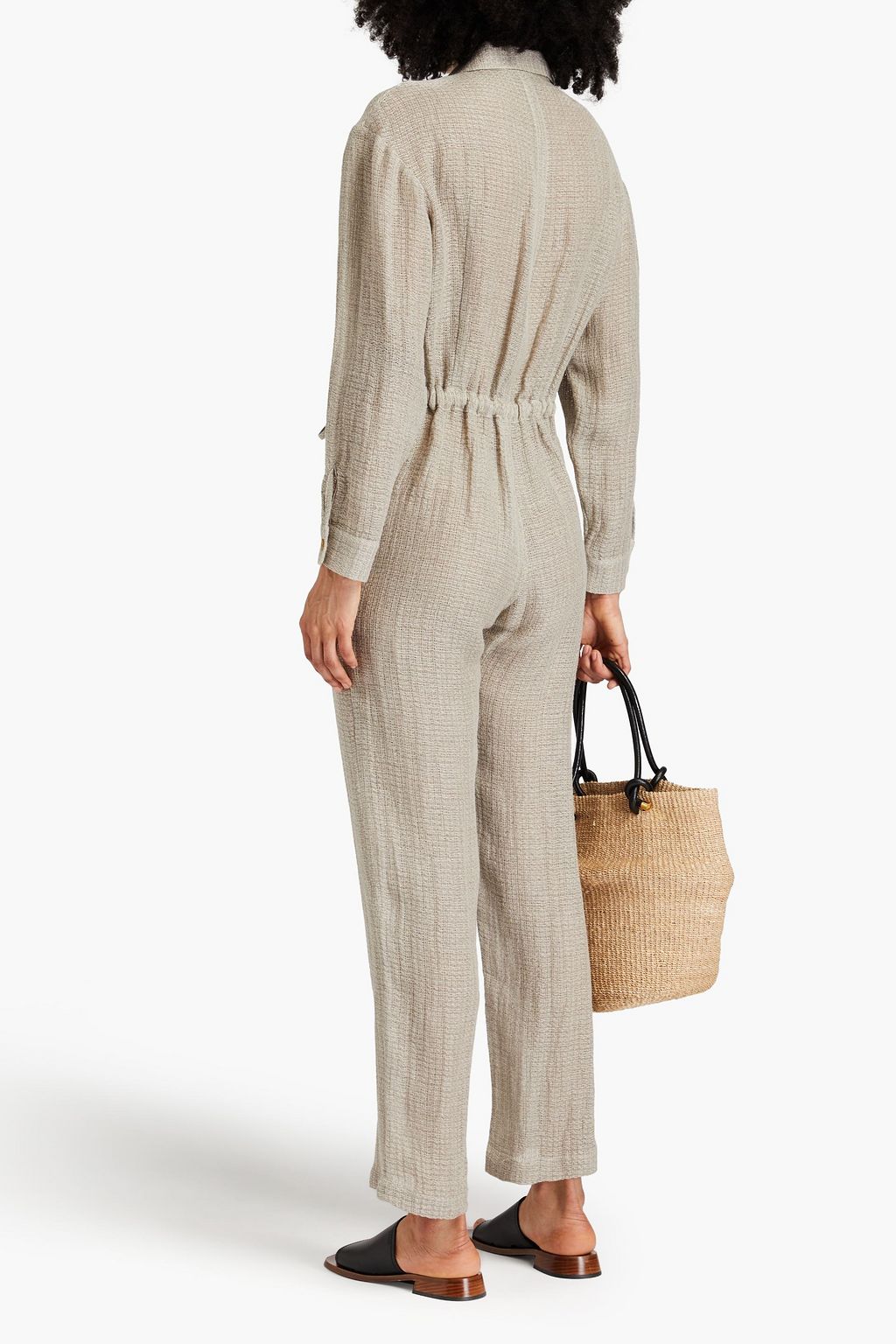LE KASHA Jawadah linen-gauze jumpsuit