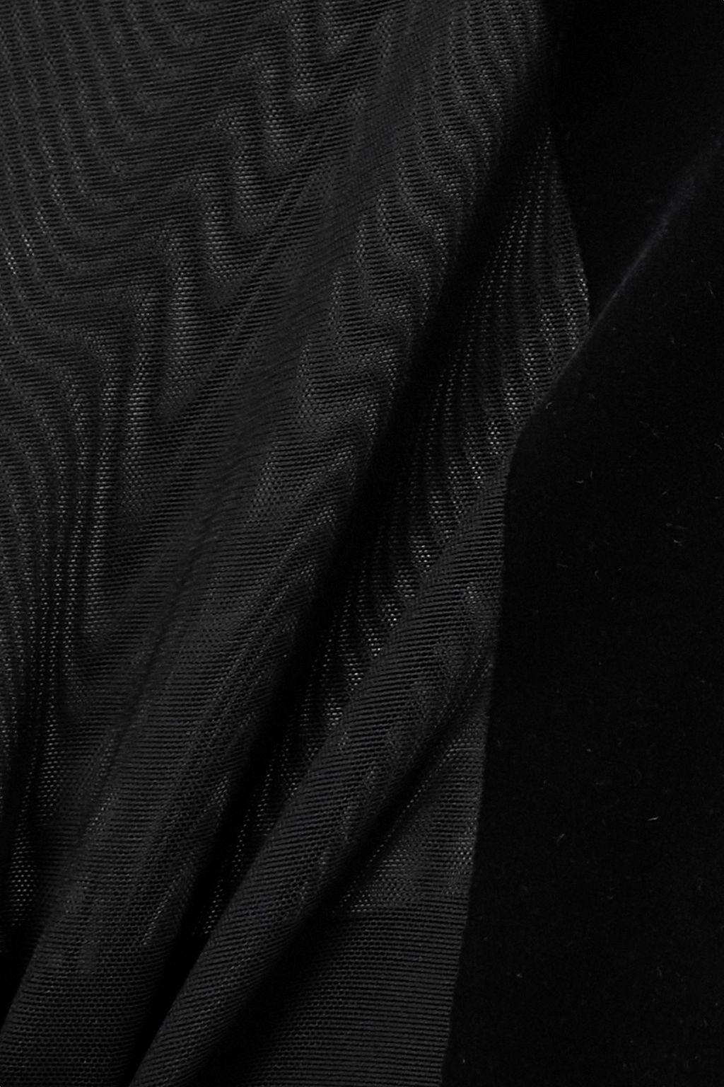 MUGLER X WOLFORD + Mugler Shape flocked stretch-tulle stirrup leggings