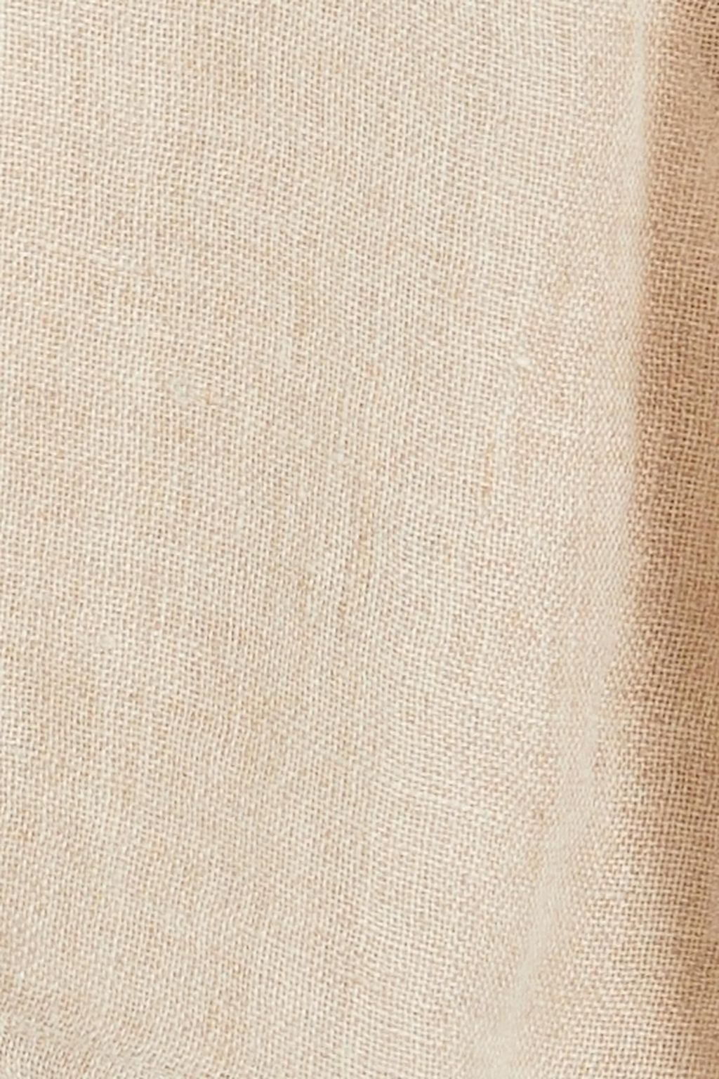 LE KASHA بلوزة "إلمين" قصيرة من الكتان الشبكي
