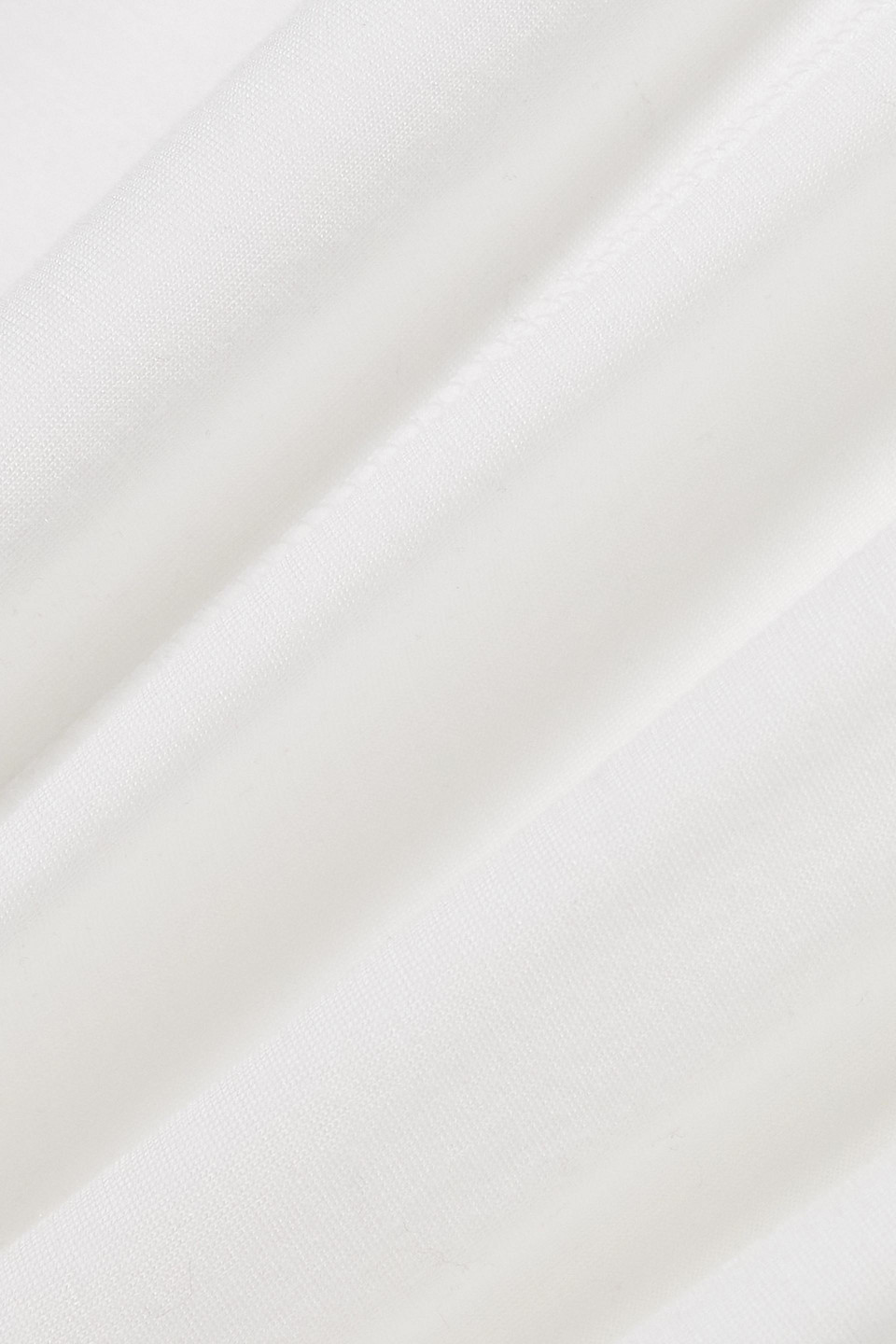 Atm Anthony Thomas Melillo Pima Cotton Mixed Media Sleeveless Maxi Dress In White