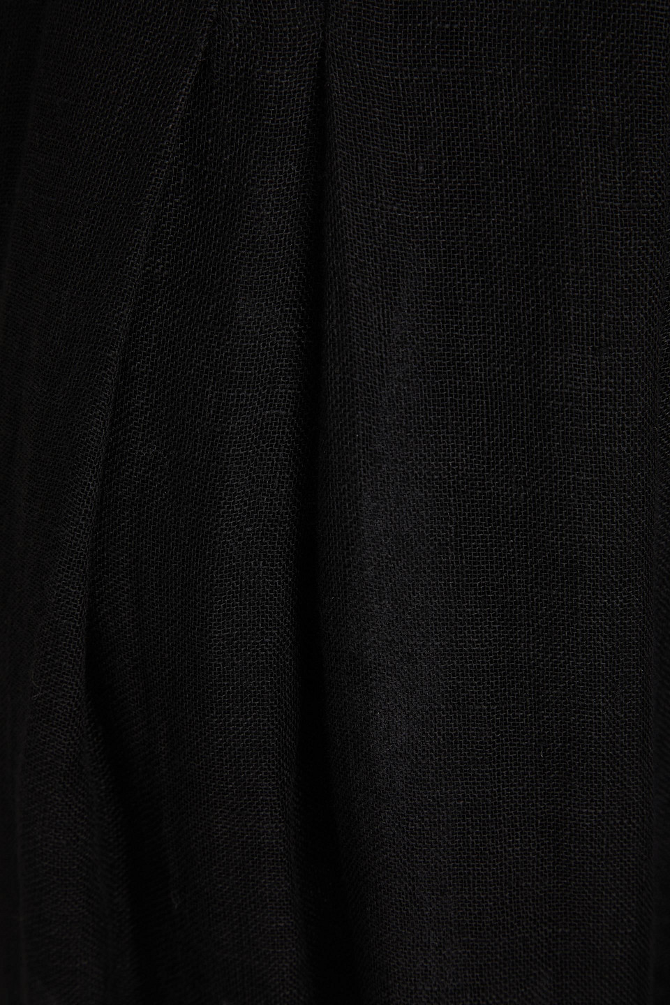 LE KASHA PLEATED LINEN-GAUZE WIDE-LEG PANTS
