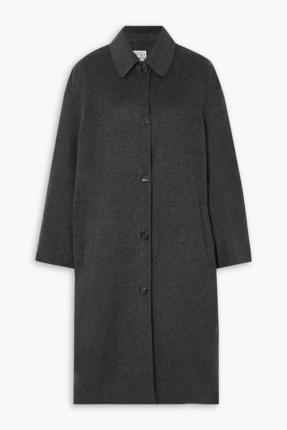 Totême Doublé Oversized Wool Coat In Gray