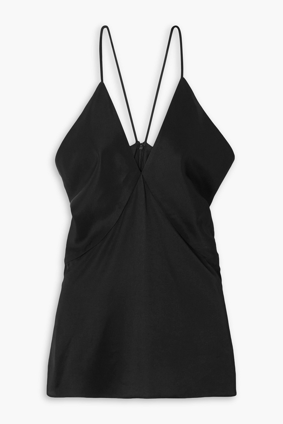 Totême Draped satin-twill camisole