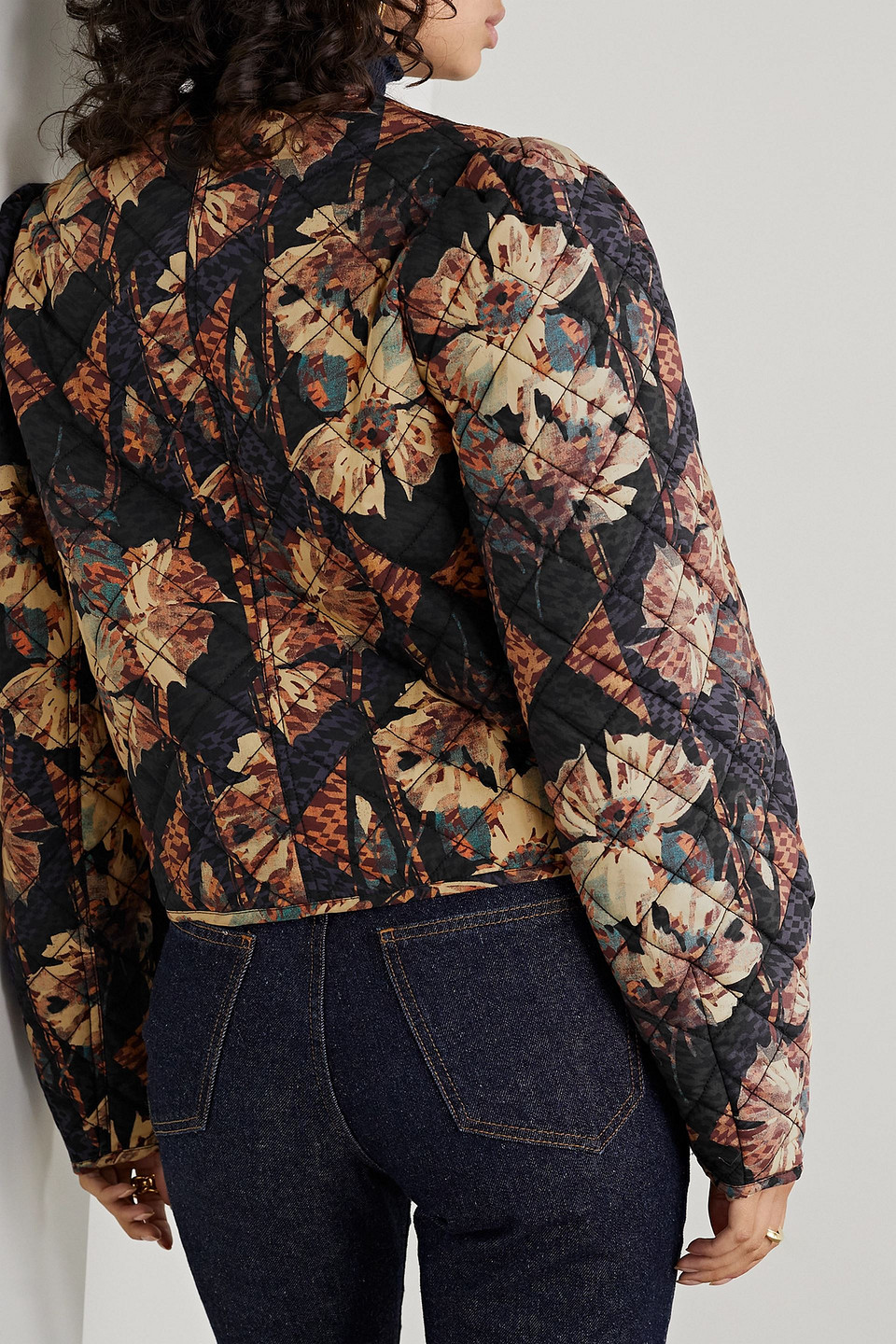 ULLA JOHNSON CLARISSE QUILTED PRINTED COTTON-POPLIN JACKET