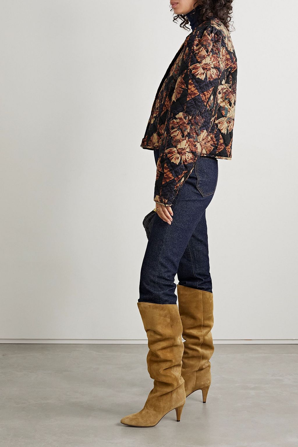 ULLA JOHNSON Clarisse Steppjacke aus bedruckter Baumwollpopeline