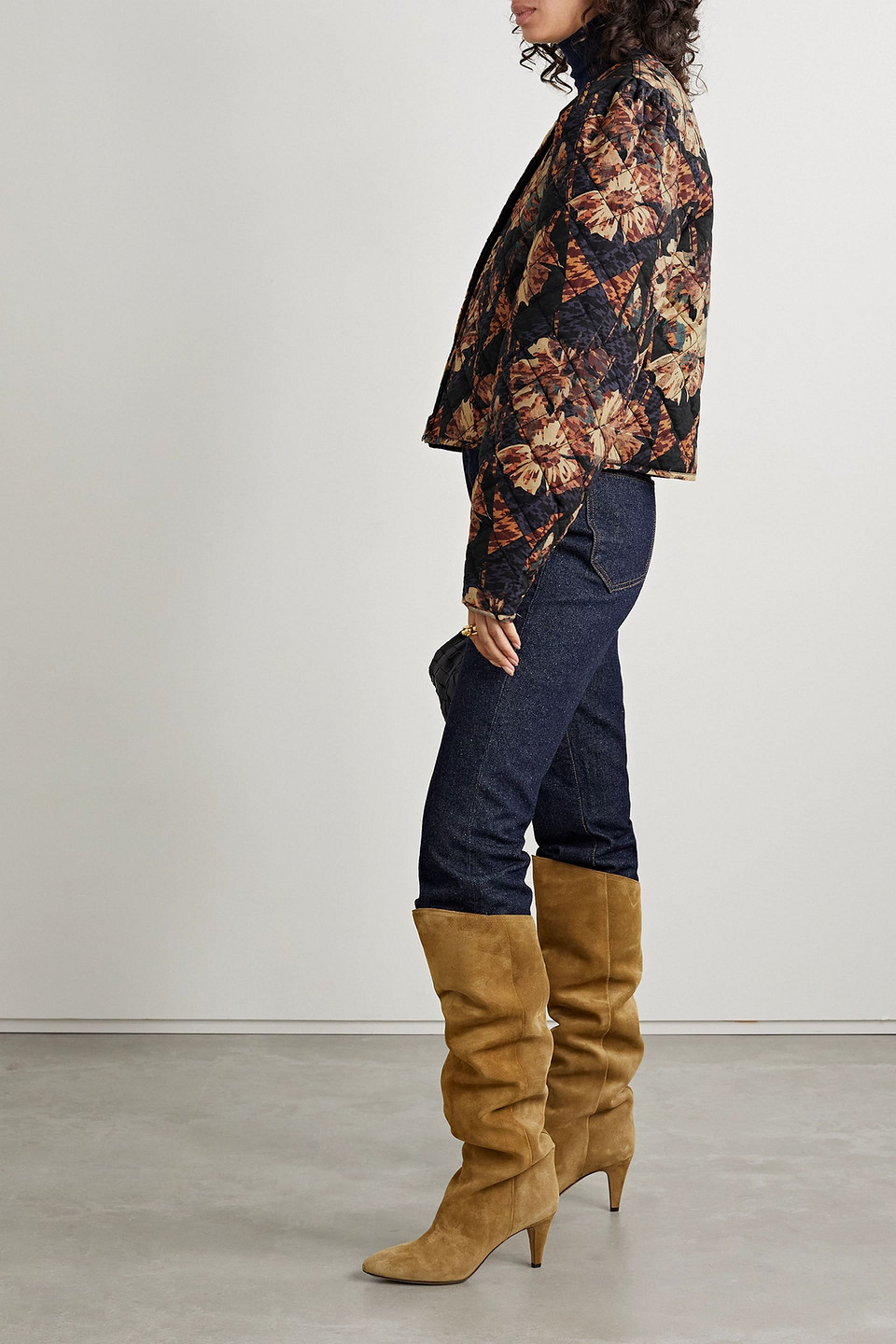 ULLA JOHNSON CLARISSE QUILTED PRINTED COTTON-POPLIN JACKET