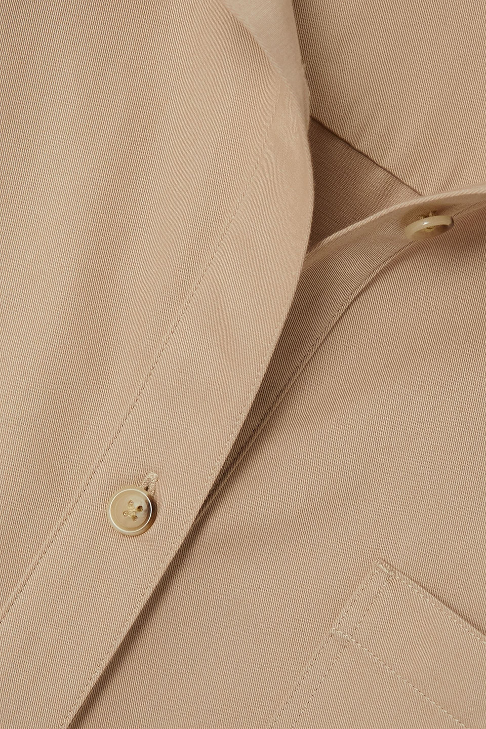 Totême Organic Cotton-twill Shirt In Beige