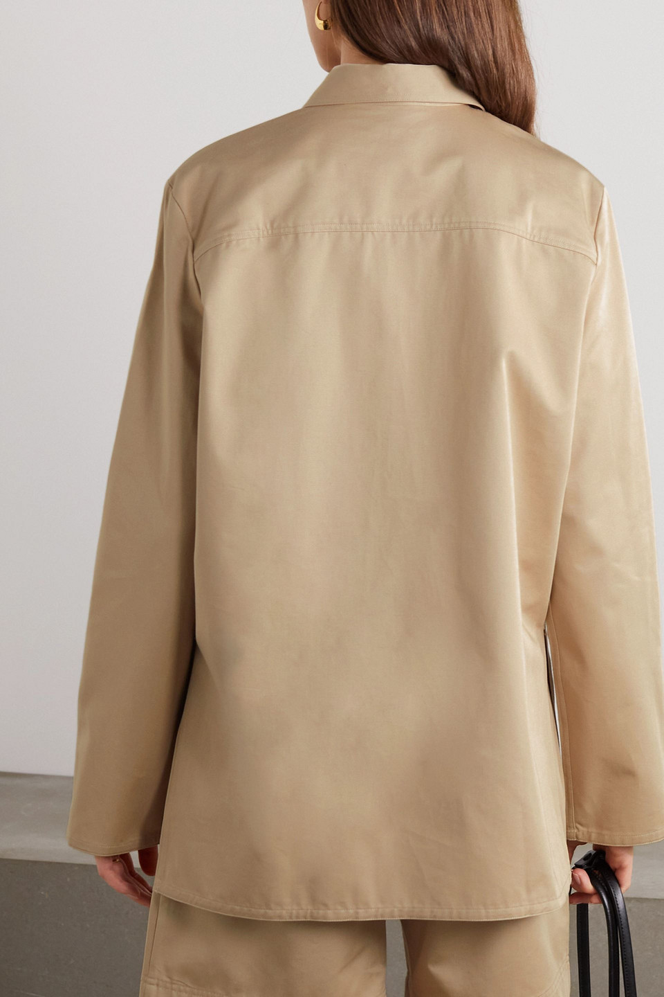 Totême Organic Cotton-twill Shirt In Beige