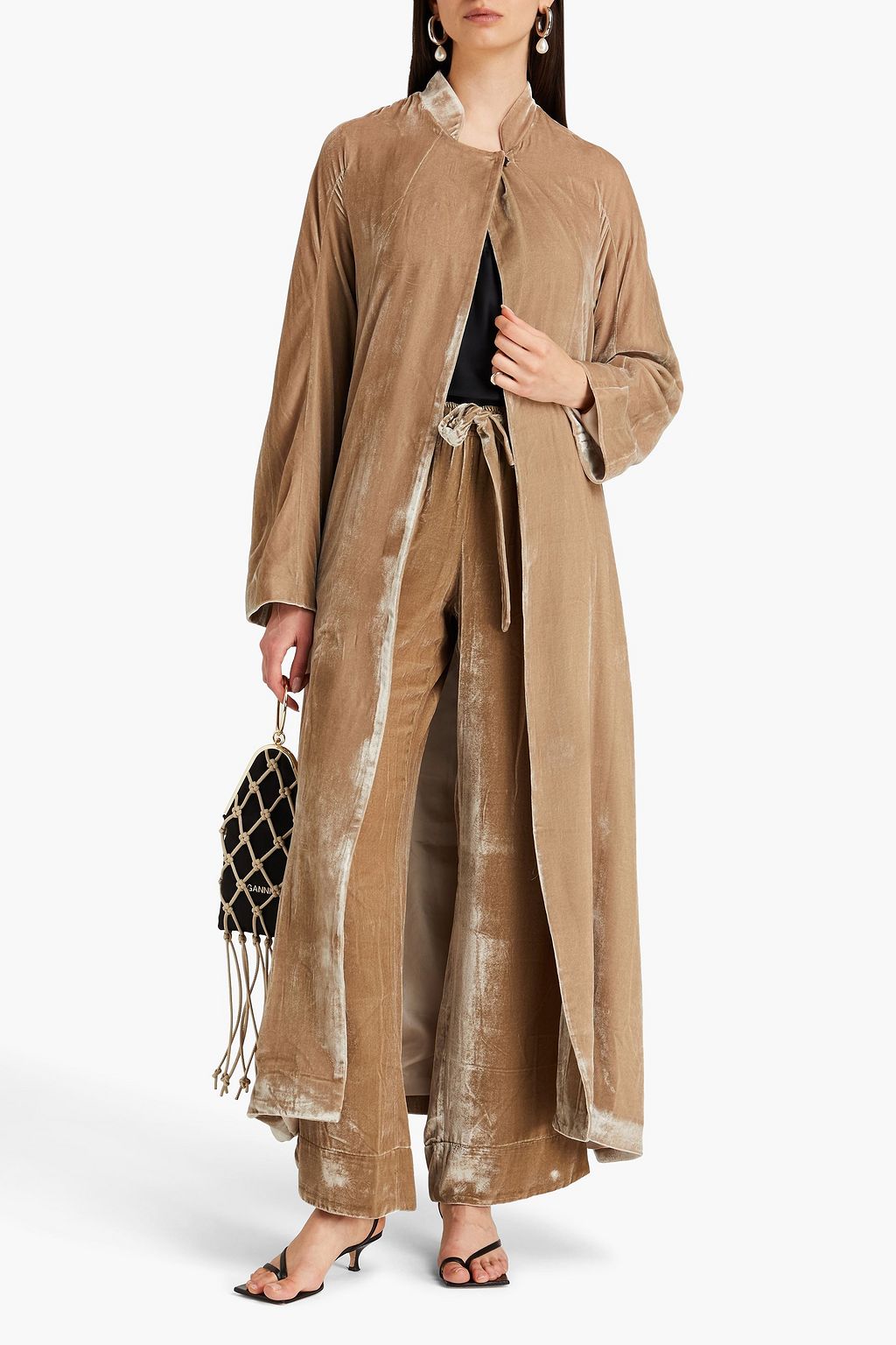 LE KASHA Sandaig velvet coat