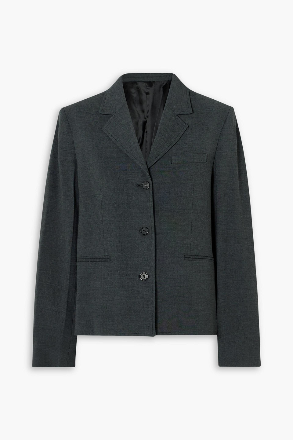 Totême Single-breasted Blazer In Charcoal