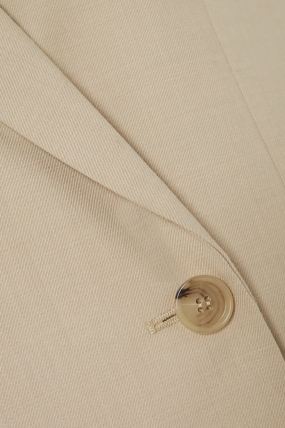 Totême Double-breasted Recycled-twill Blazer In Beige
