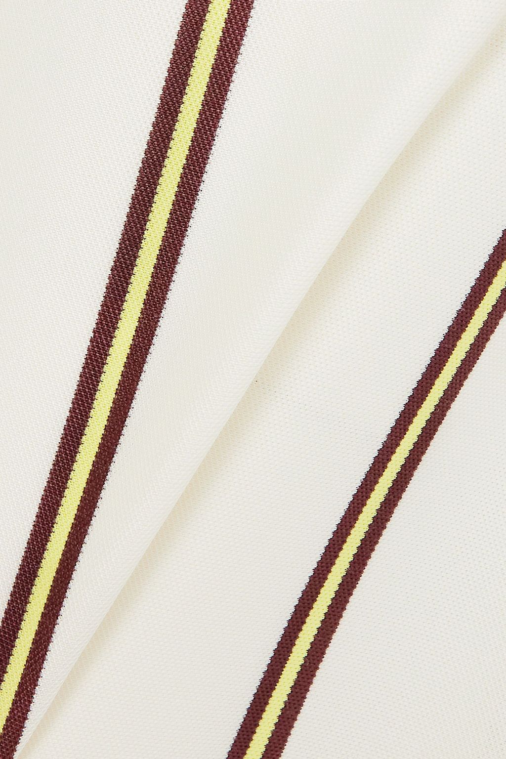 TORY BURCH Striped piqué track pants