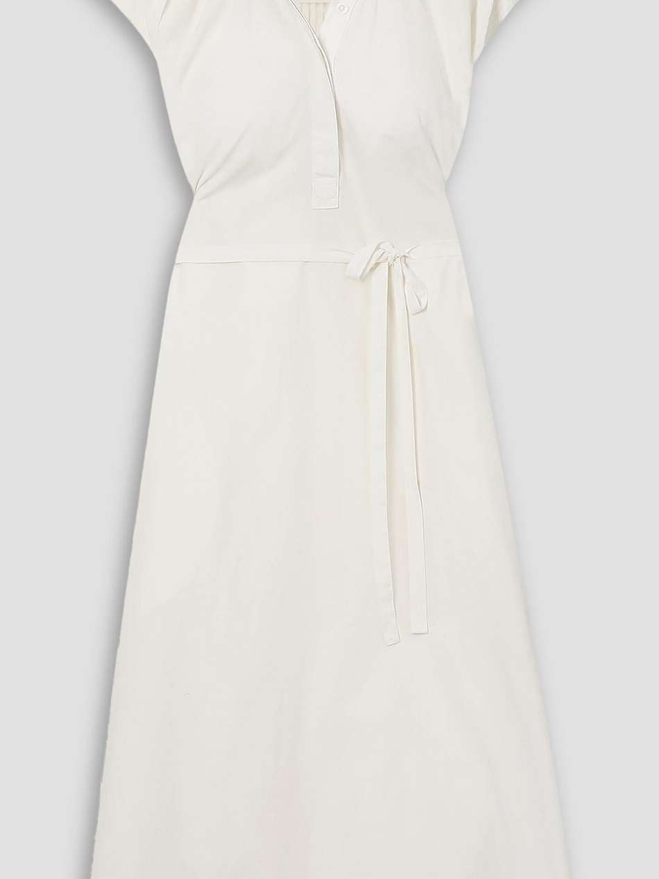 evia cotton-poplin midi dress