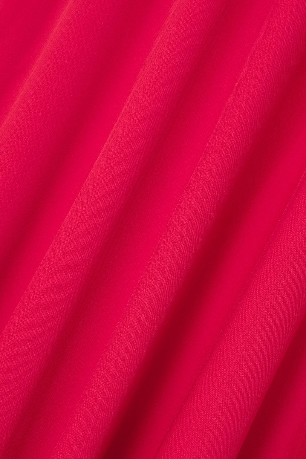 POLO RALPH LAUREN One-shoulder stretch-knit and crepe maxi dress