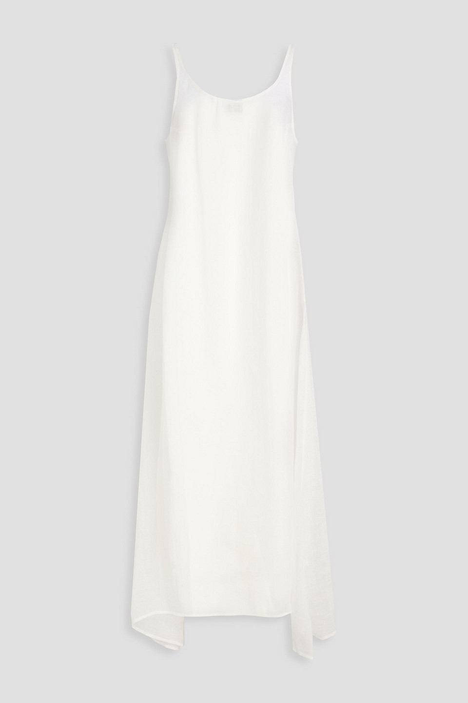 Le Kasha Idfa Linen-gauze Maxi Dress In White