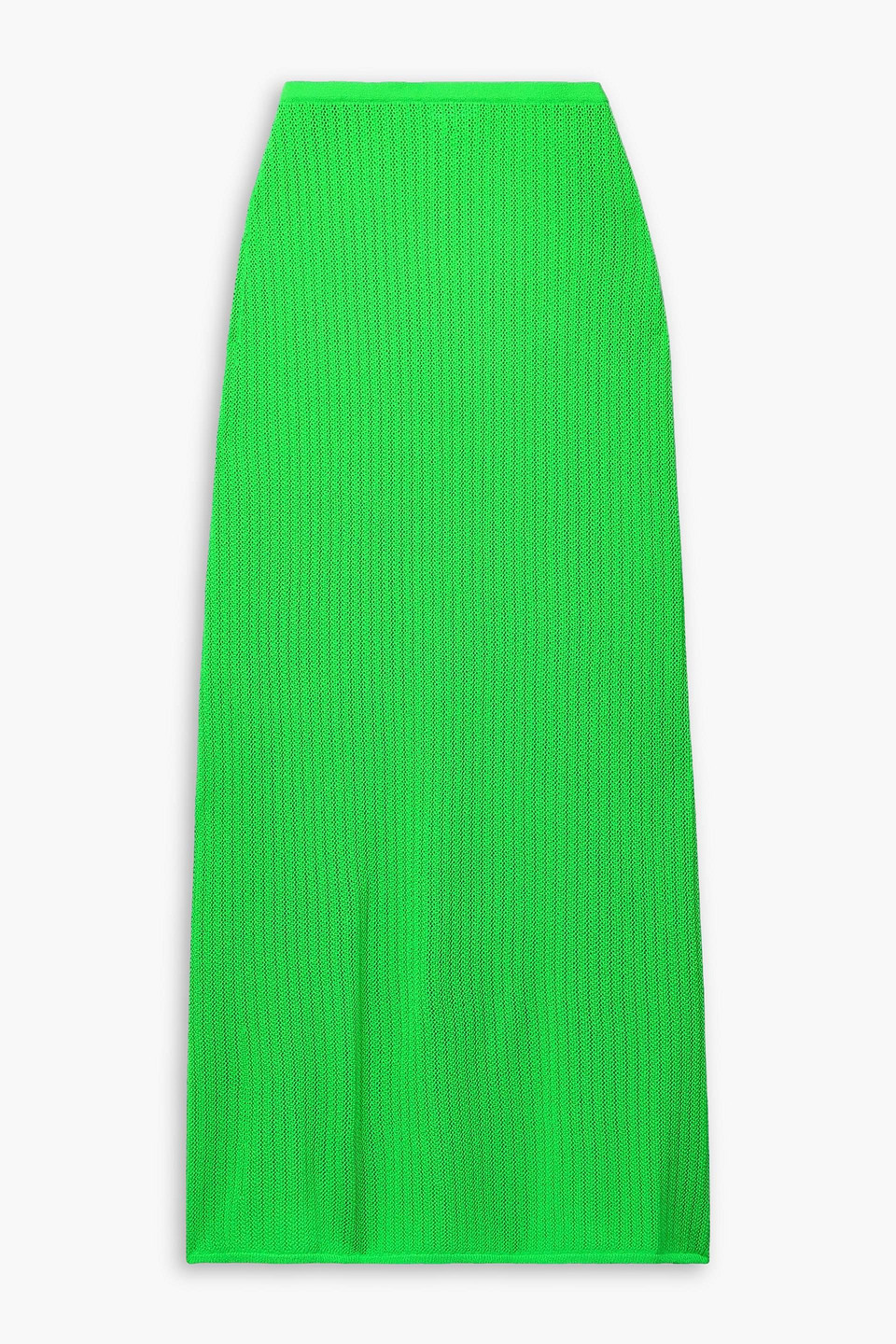 LESET JASMINE POINTELLE-KNIT MAXI SKIRT