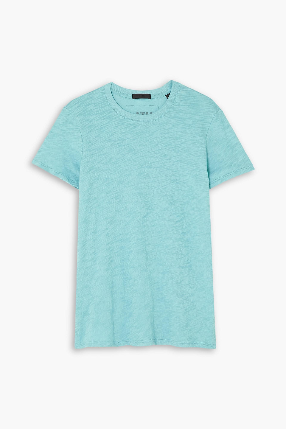 Atm Anthony Thomas Melillo Schoolboy Slub Cotton-jersey T-shirt In Turquoise