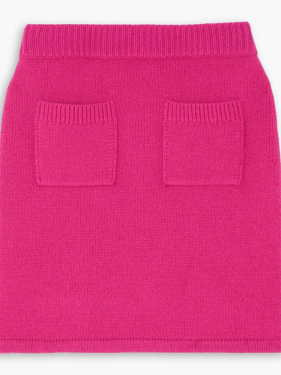teresa ribbed cashmere mini skirt