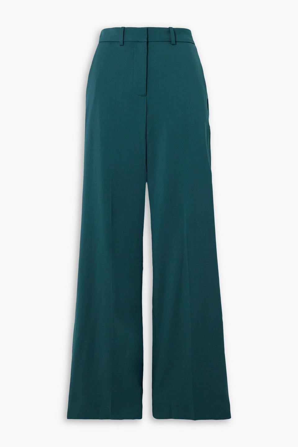 Joseph Morissey Stretch-wool Twill Straight-leg Pants In Petrol