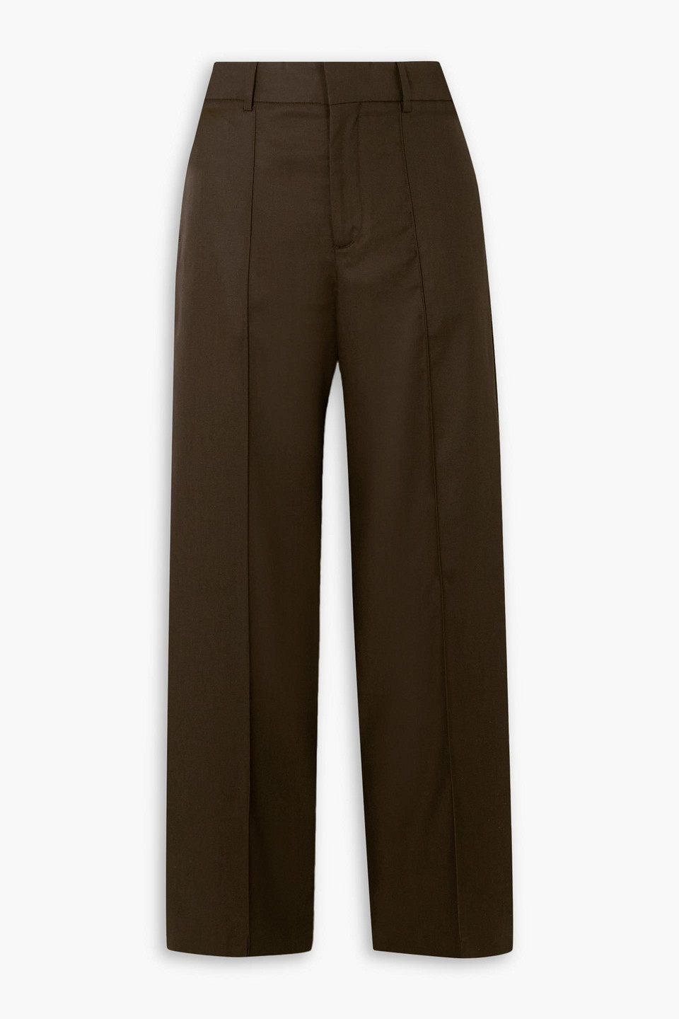 Ninety Percent Chani Tencel™ Straight-leg Pants In Dark Brown