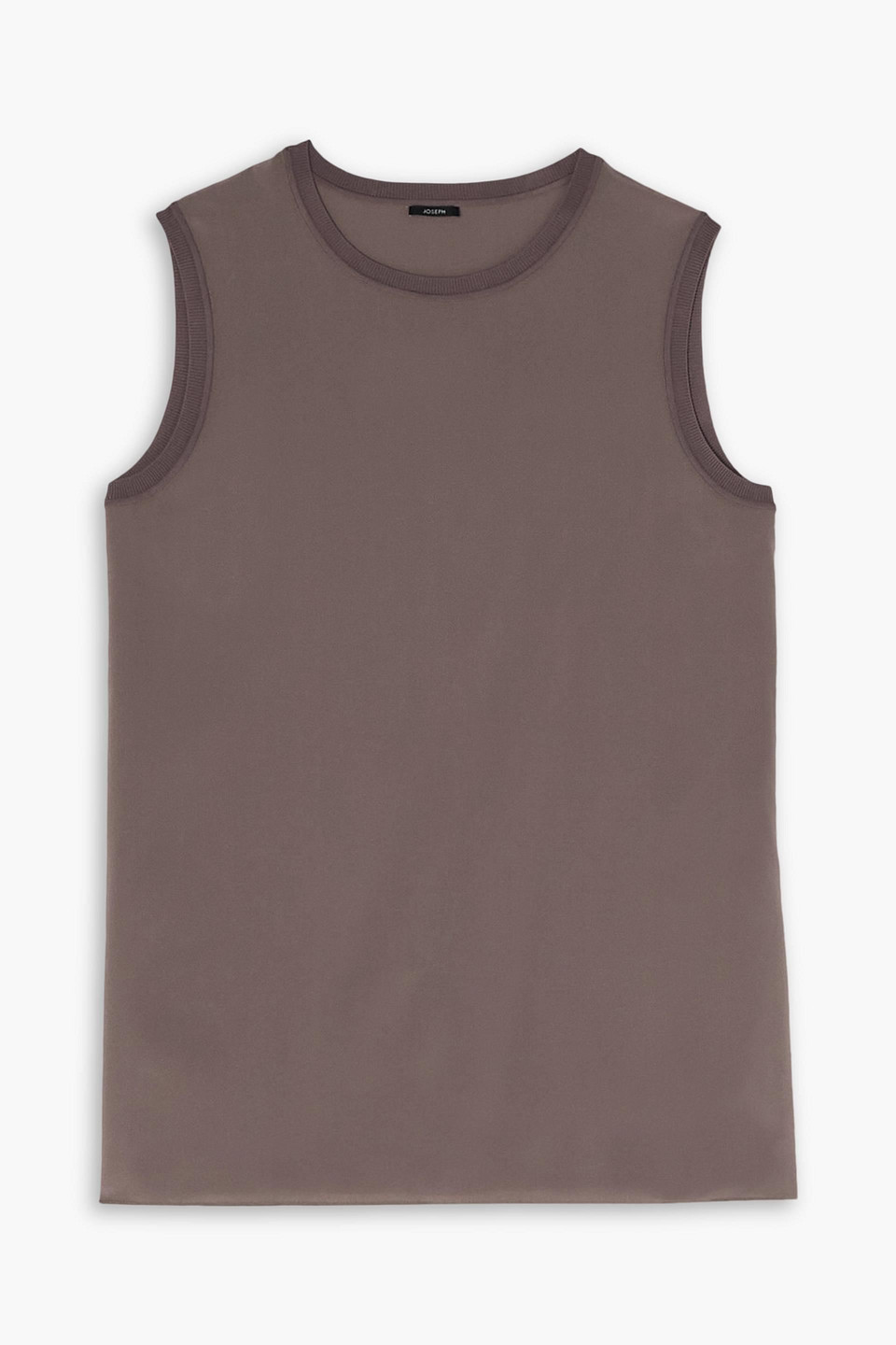 Joseph Bley Silk-crepe Tank In Taupe