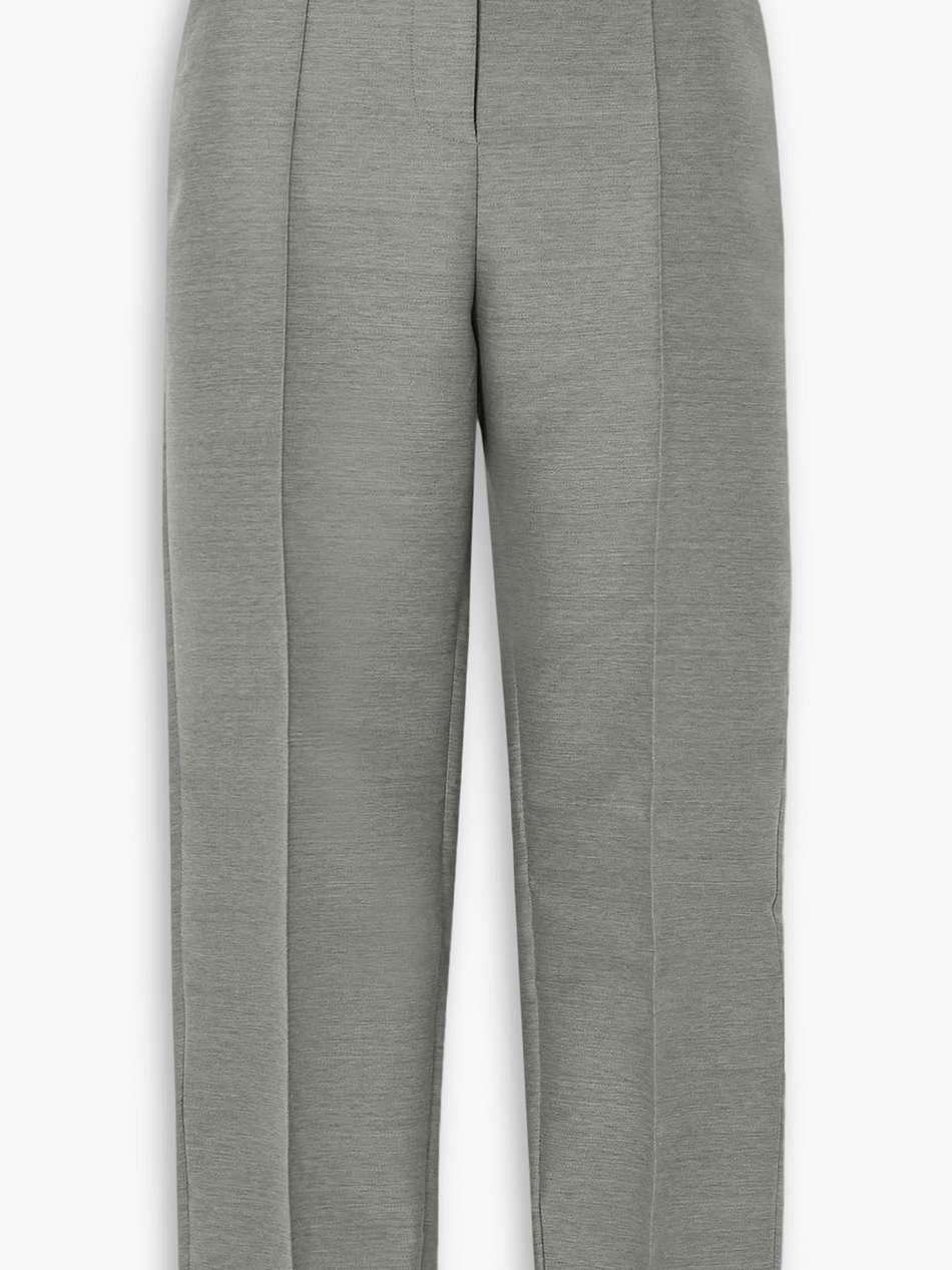 pleated woven tapered pants
