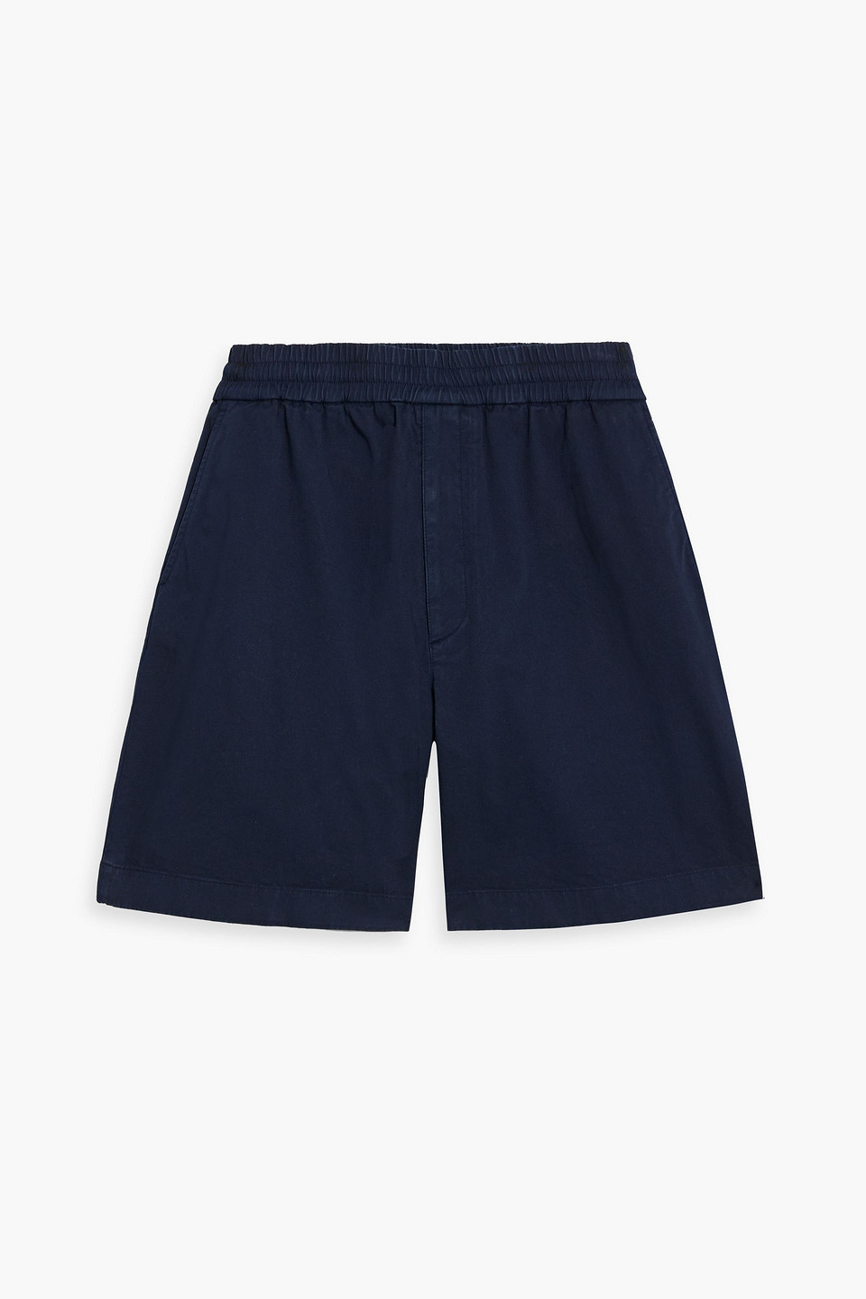 Acne Studios Cotton-blend Twill Drawstring Shorts In Navy