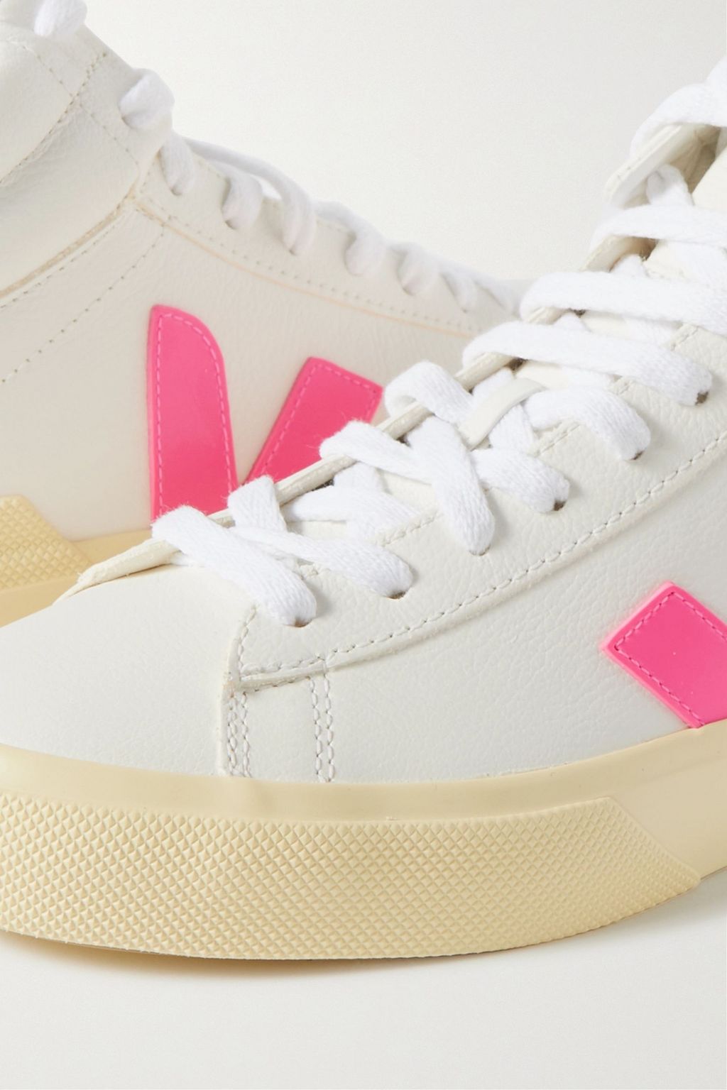 VEJA Minotaur rubber-trimmed leather high-top sneakers