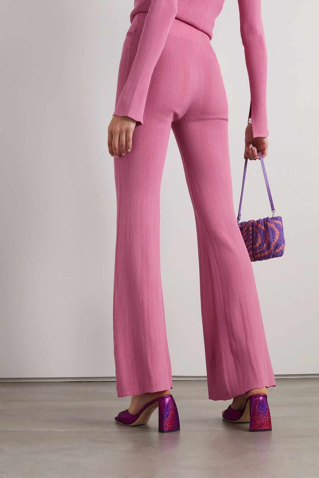 REMAIN BIRGER CHRISTENSEN Soleima ribbed-knit straight-leg pants